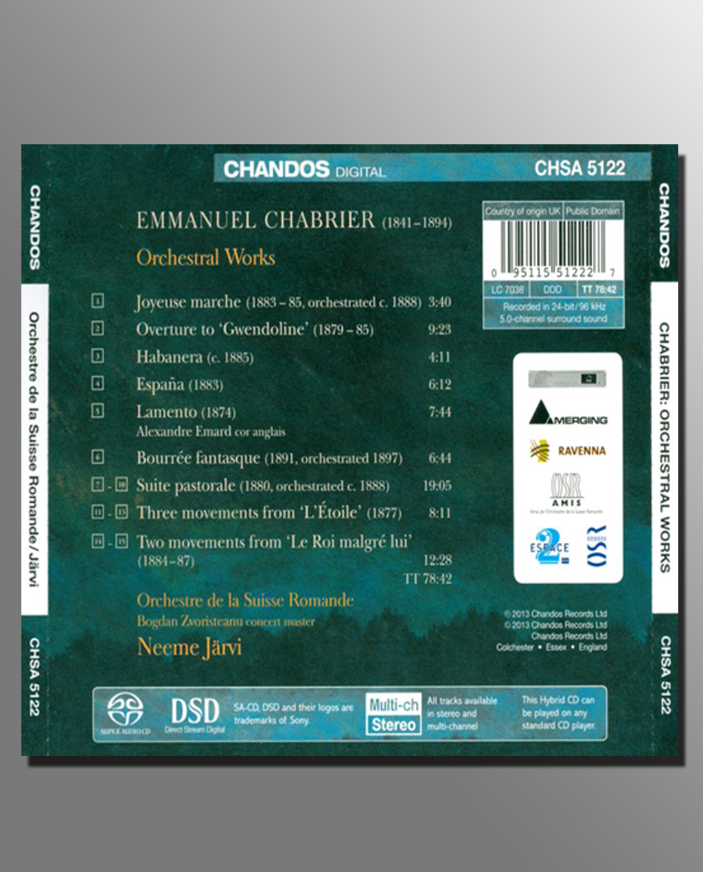 CD Neeme Järvi conduit Charbier – Image 2