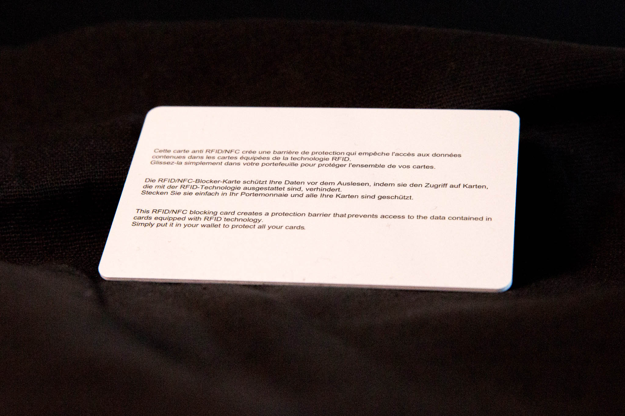 Carte anti-RFID format carte de crédit – Image 2